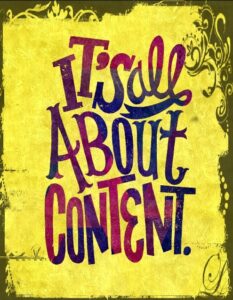 Content is the key