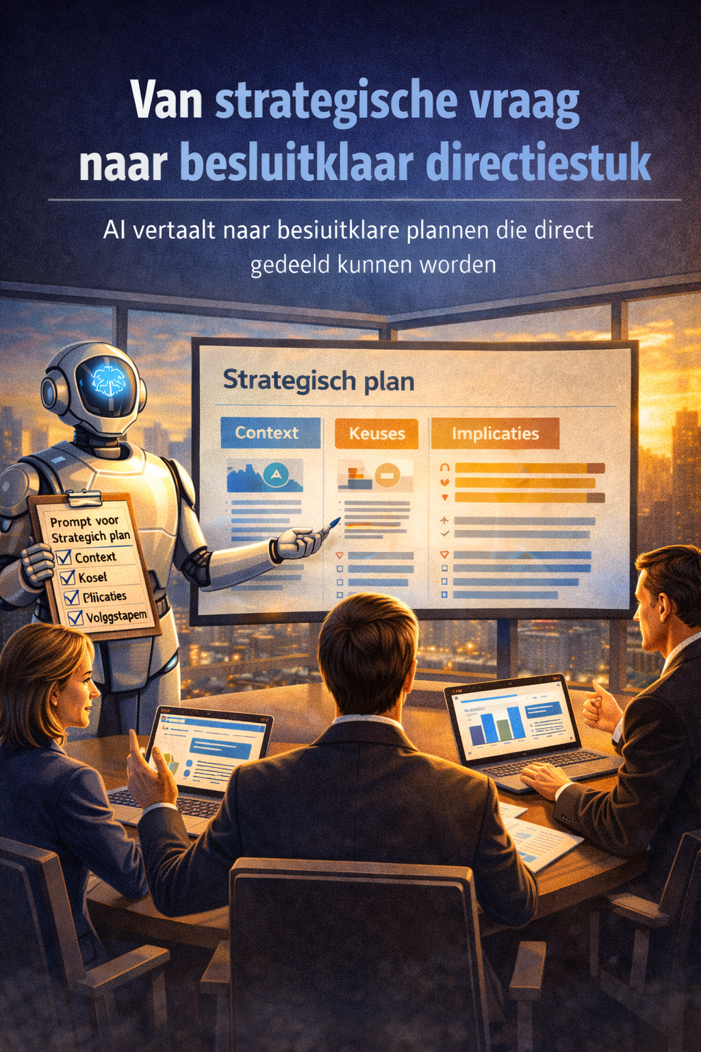 Van strategische vraag naar besluitklaar directiestuk